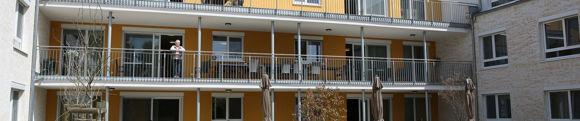 Rückseite des AWO-Seniorenzentrum Am Feldrain