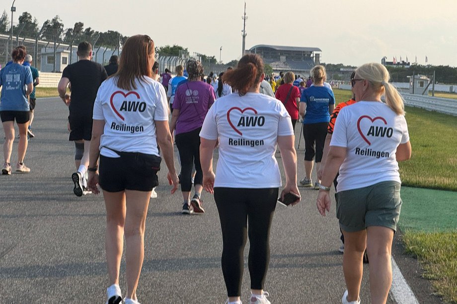 Mitarbeitende des AWO-Seniorenzentrum beim BASF-Firmenlauf